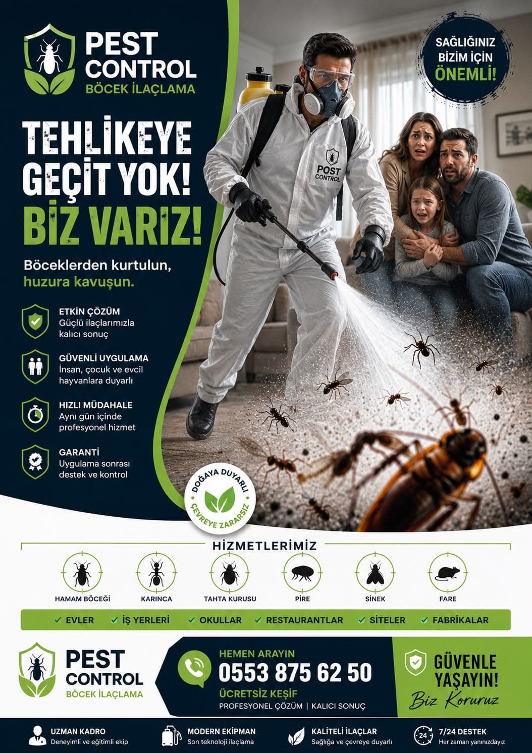 Pest Control İlaçlama Ankara Broşür Görseli